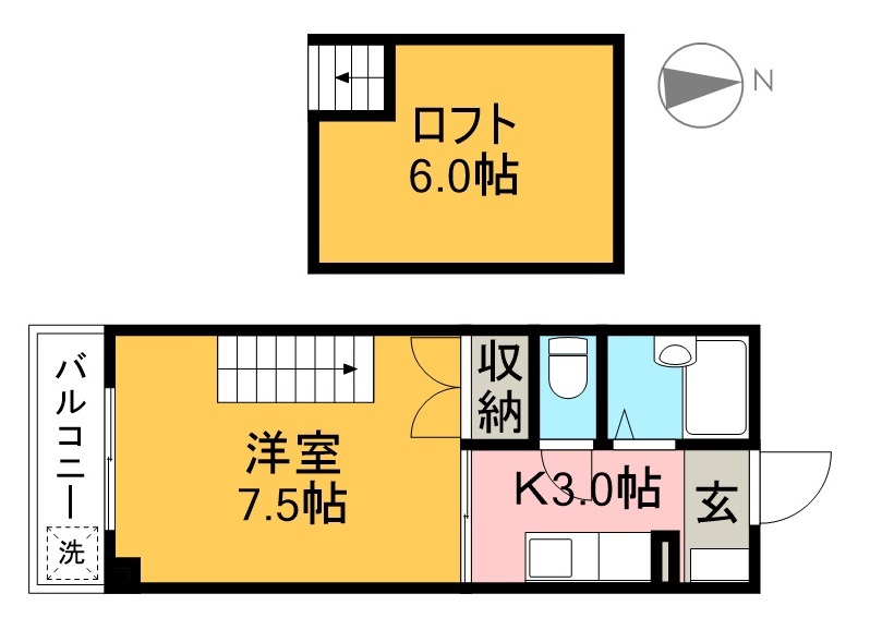 ドミール葛島 間取り図