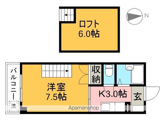ドミール葛島 403号室 間取り
