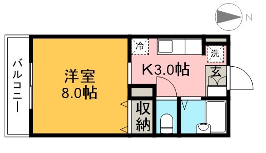 コーポブルースカイ 間取り図