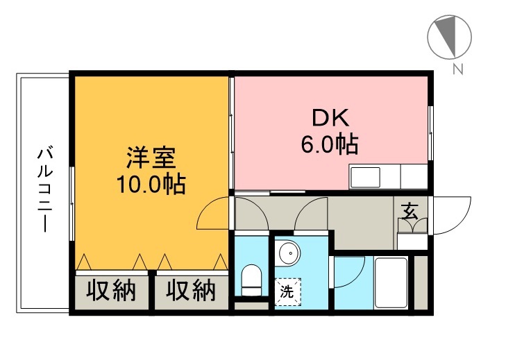 シグナルハウス 402号室 間取り