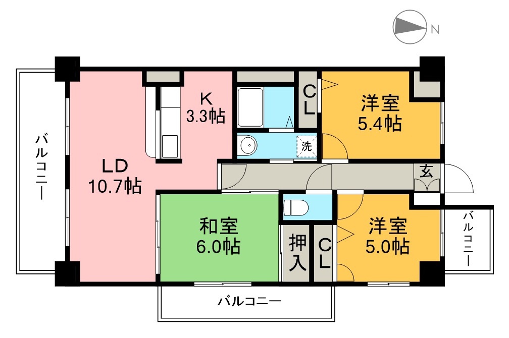 クレスト 間取り図