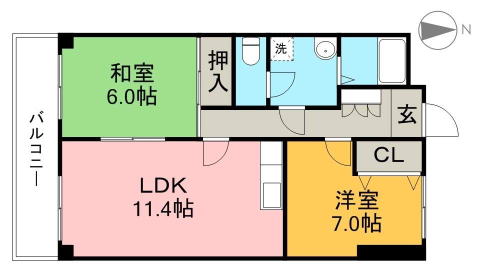 ビラ・プリンチペⅠ 203号室 間取り