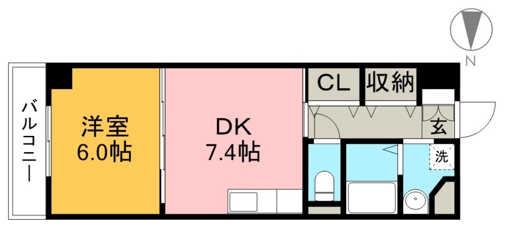 フォレストコート山ノ端 502号室 間取り