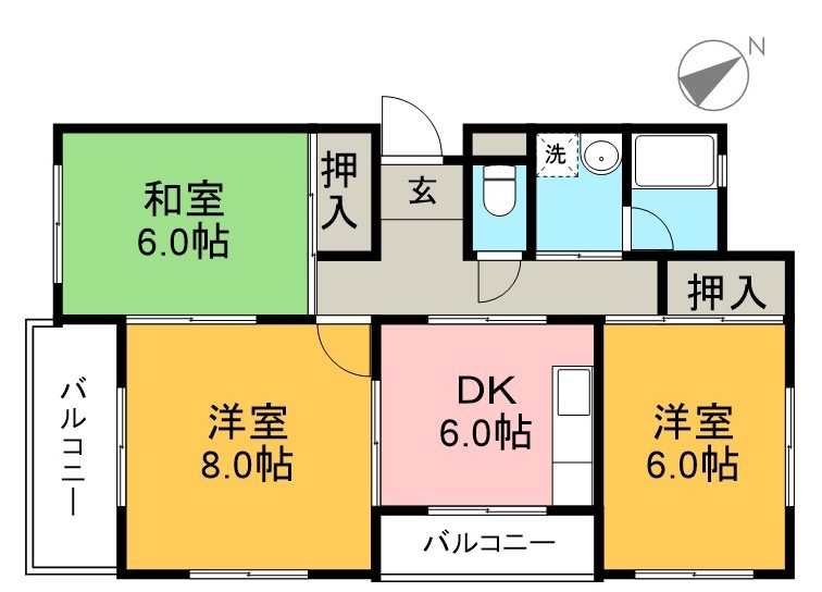 池上ハイツ 間取り図