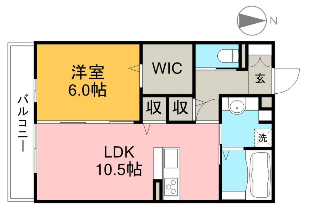 ディアコート・フジ 間取り図