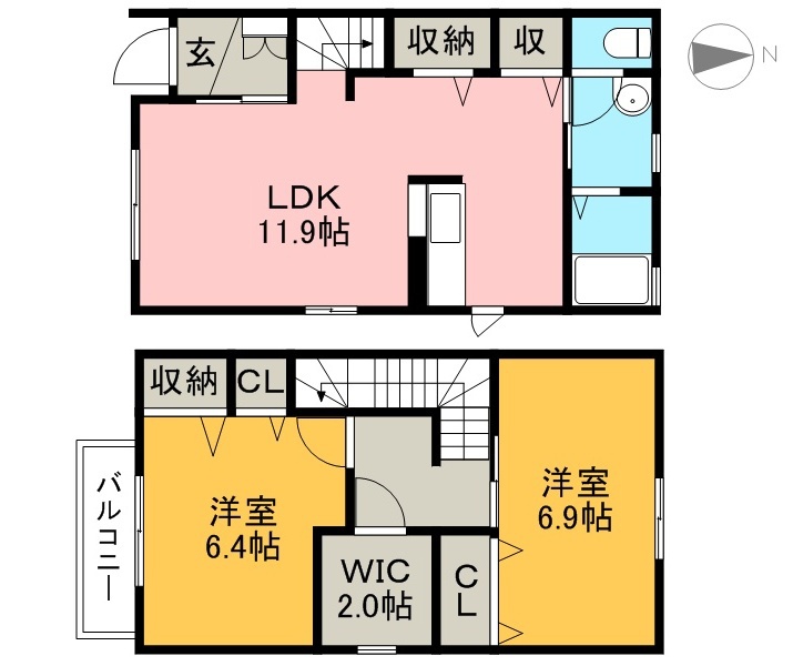 フレグランス桃源 間取り図