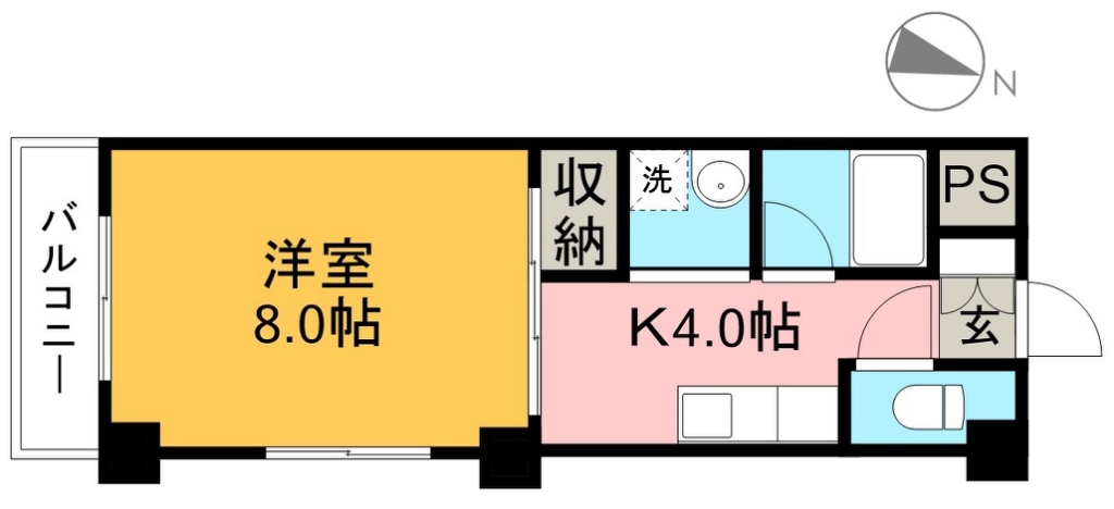 Ａクイック 206号室 間取り