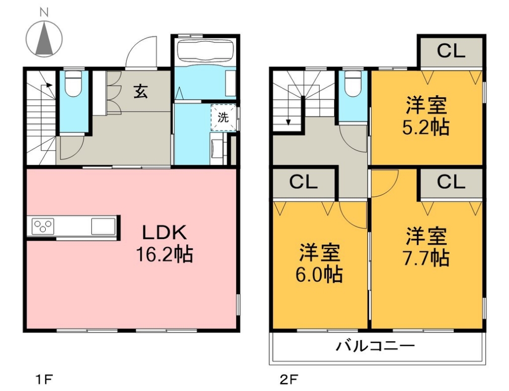 ＣＡＳＡ　Ｒｕｓｃｅｌｌｏ 間取り図