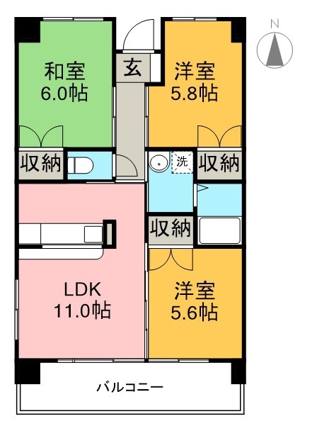 グリーネ 間取り図