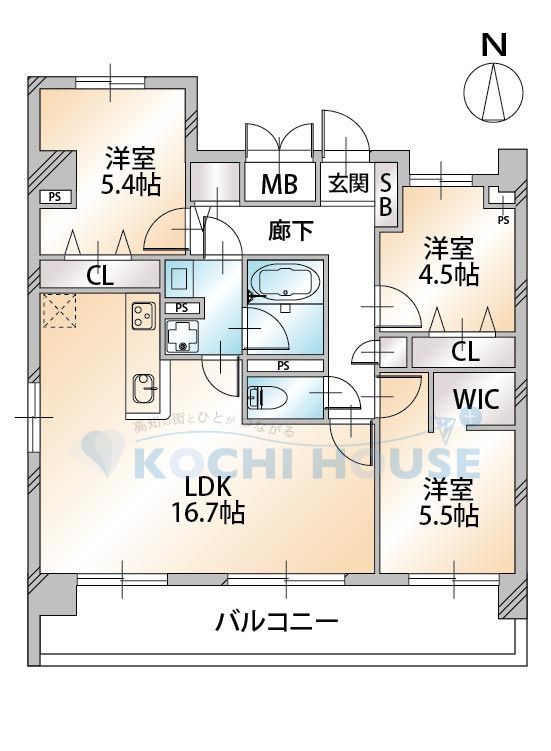 ヒガシンタＰｏｎｏ 間取り図