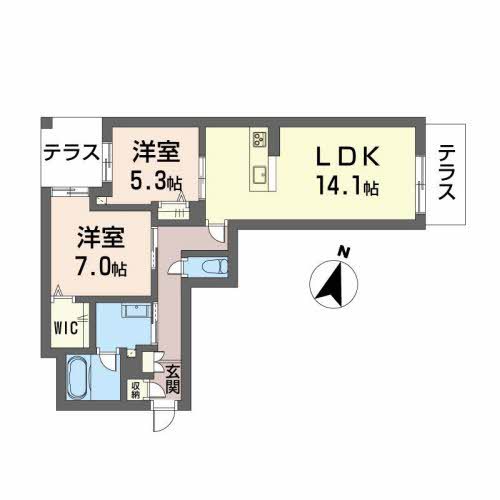 レシャルティ鷹匠 間取り図