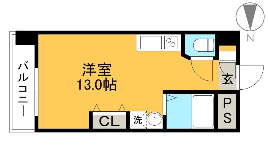 アーバンシンフォニー美門 305号室 間取り