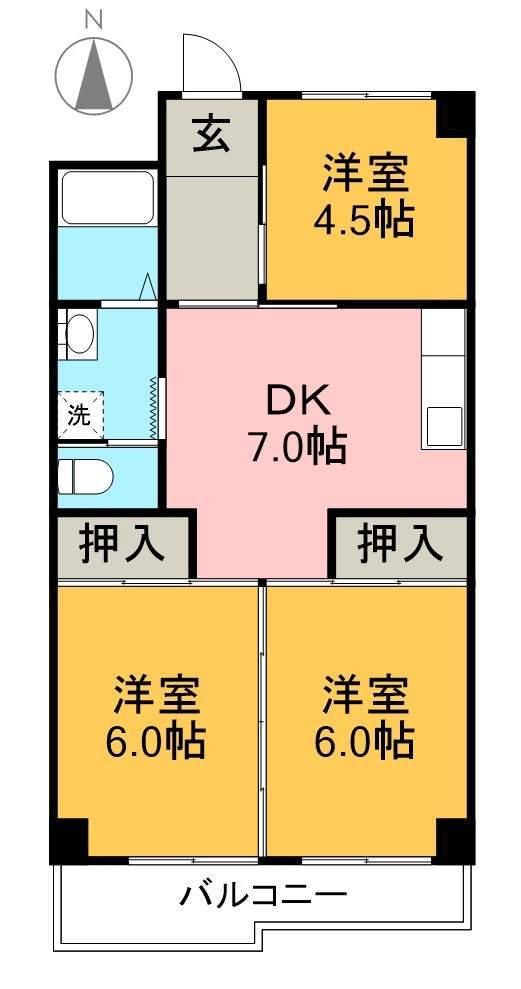 第３山崎マンション 間取り図