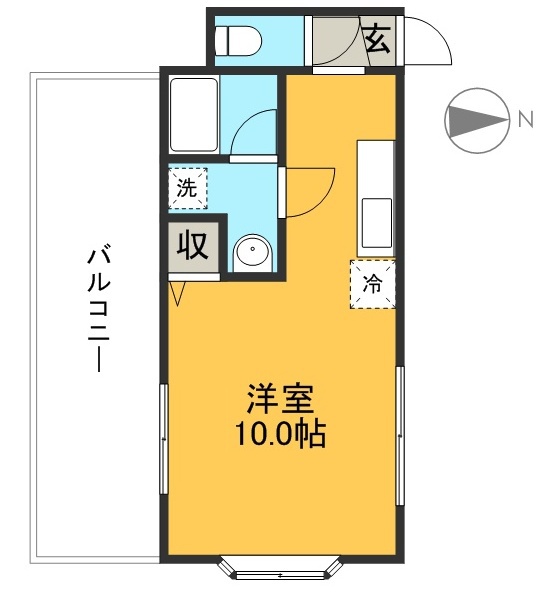 パークサイド宝永 401号室 間取り