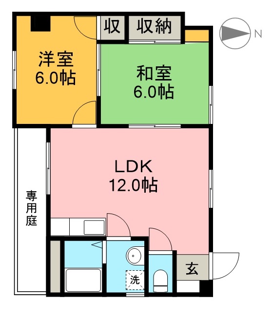 ファミールＭ 間取り図