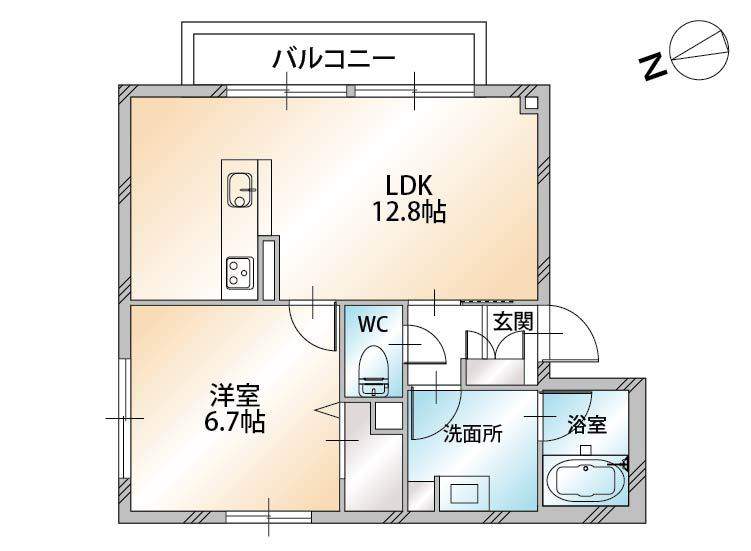 シャーメゾン　ミルキーウェイ 間取り図