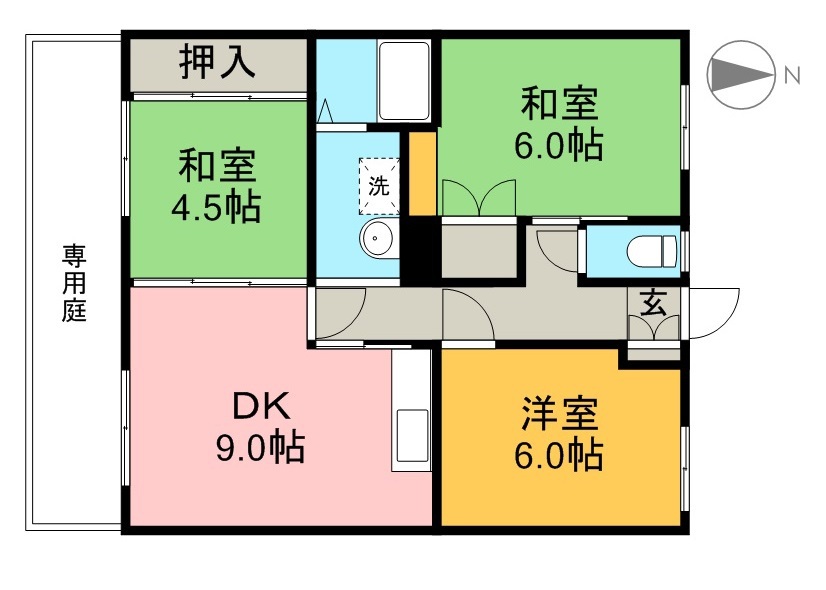 アバン寿 106号室 間取り