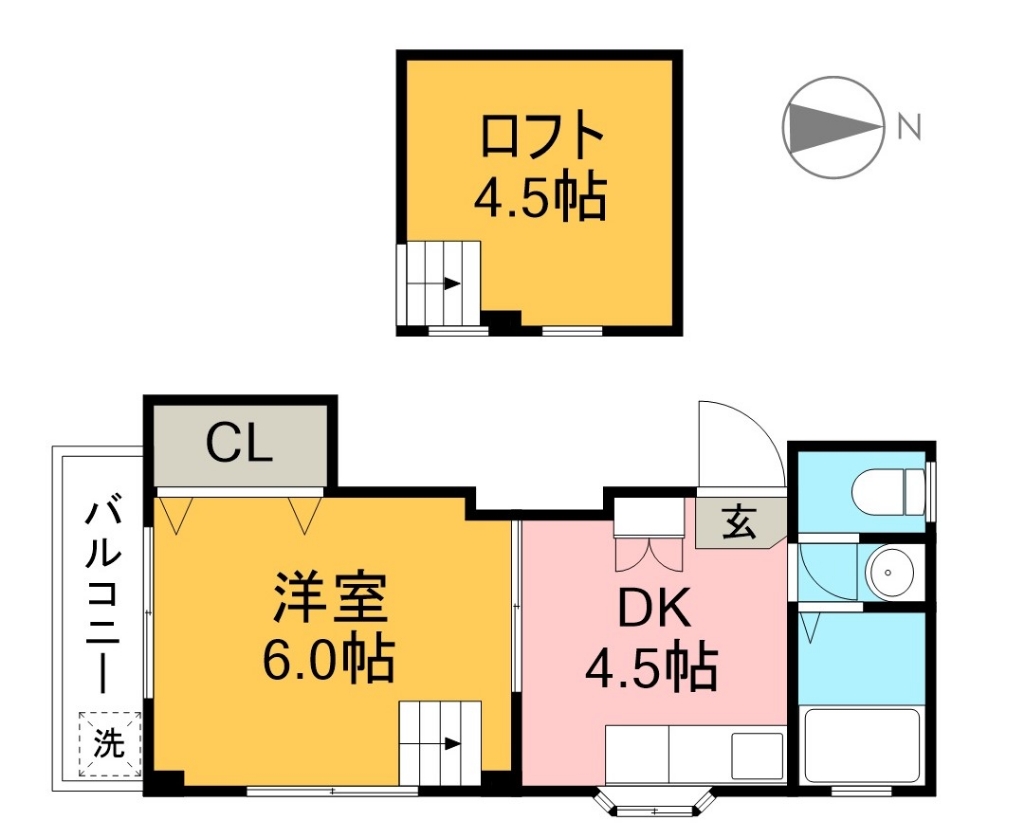 ファミール 202号室 間取り