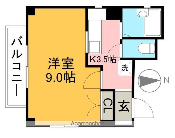 クリスタルハイツ 501号室 間取り