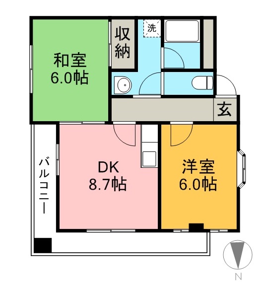 グランドゥール潮江 間取り図