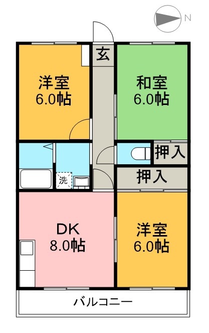 ユニオンハイツ 間取り図