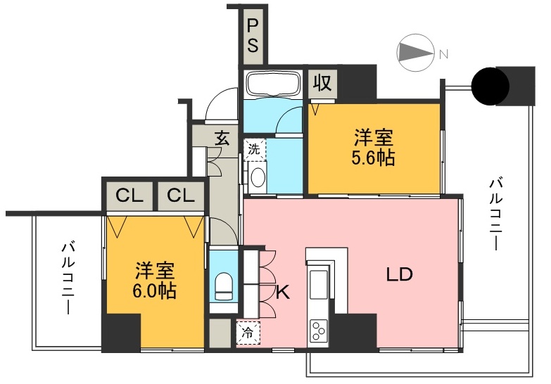 ロイヤルコートＳＥＩ 602号室 間取り