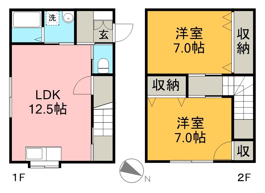 神田貸家（２４１－３９） 間取り