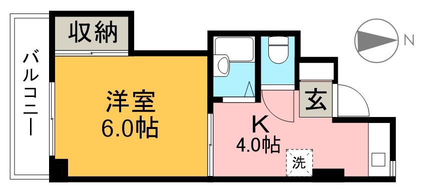 バレーベア北新田 間取り図