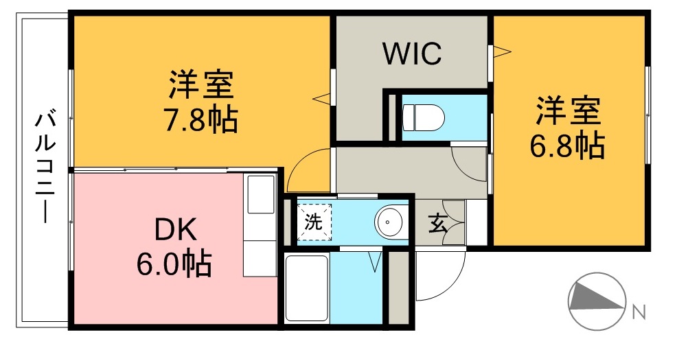 セジュールサヒアⅡ 間取り図