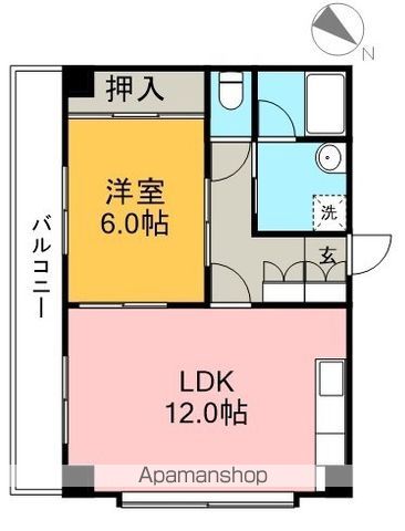 レッドハットⅡ 301号室 間取り