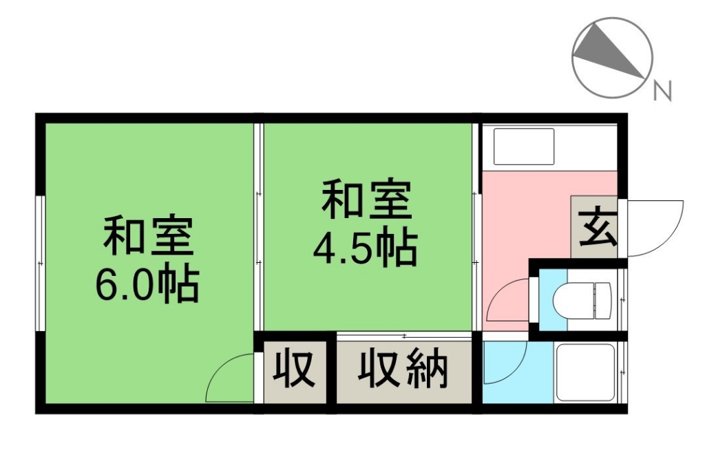 大倉荘 間取り図