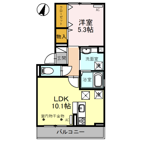 コンフォート倉Ⅱ 301号室 間取り