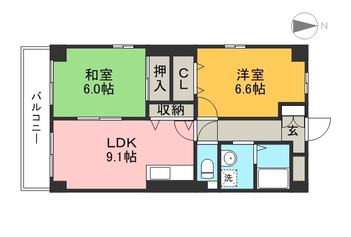 フィネス葛島 間取り図