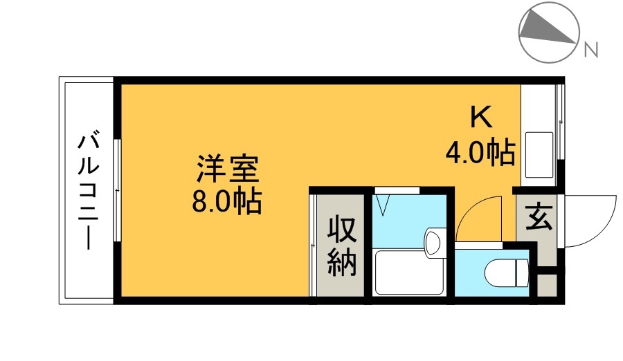 アビタシオンゆう 302号室 間取り