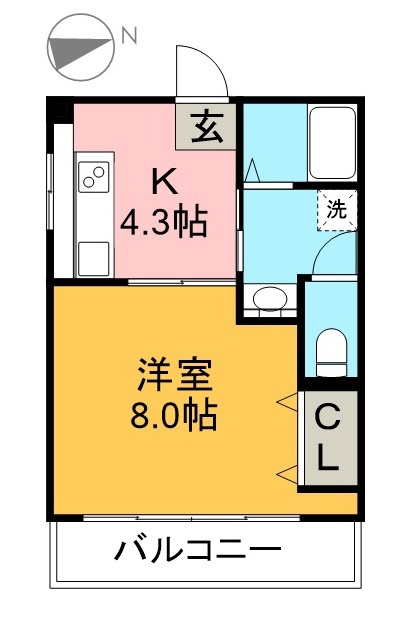 ＳＩＮＡＪＹＵＲＩＭＥ・ＧＲＥＥＮ 間取り図