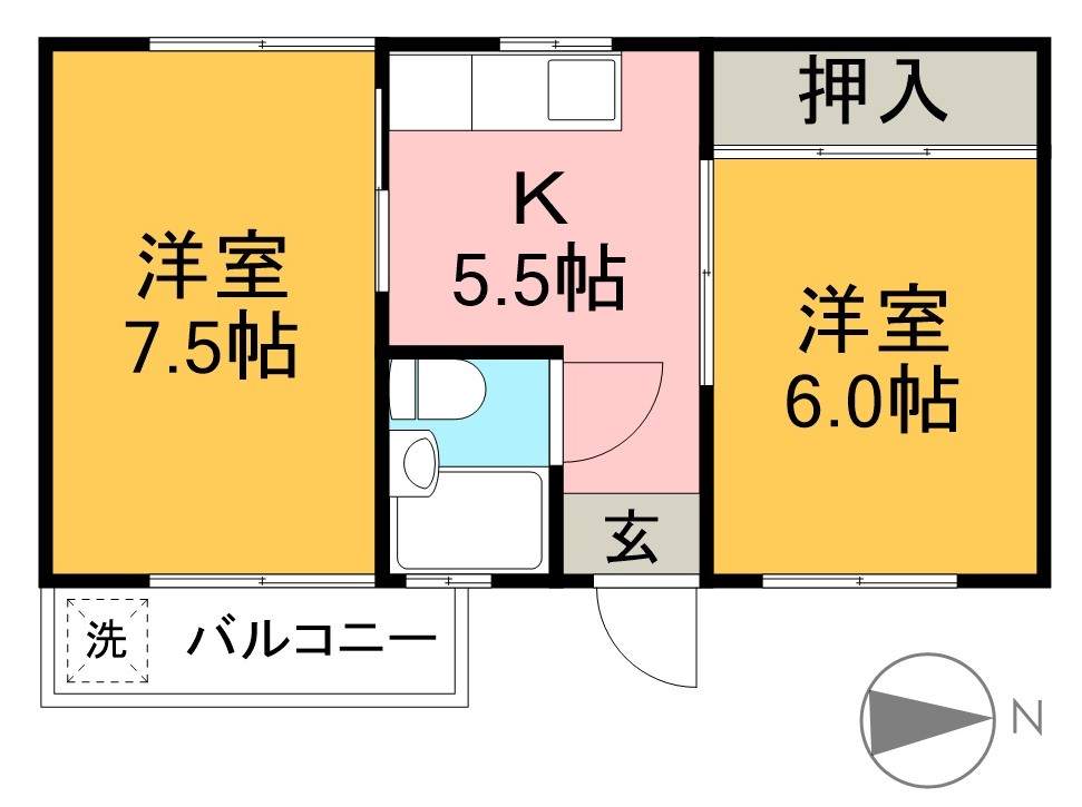 ｍａｆｏｌａ２ 103号室 間取り