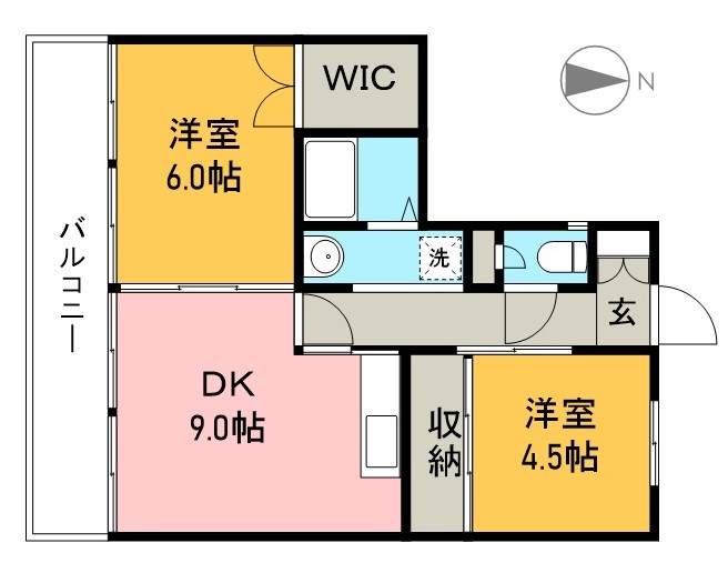 アバン寿 308号室 間取り