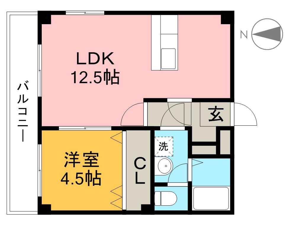 グランパレスパゴダ 612号室 間取り