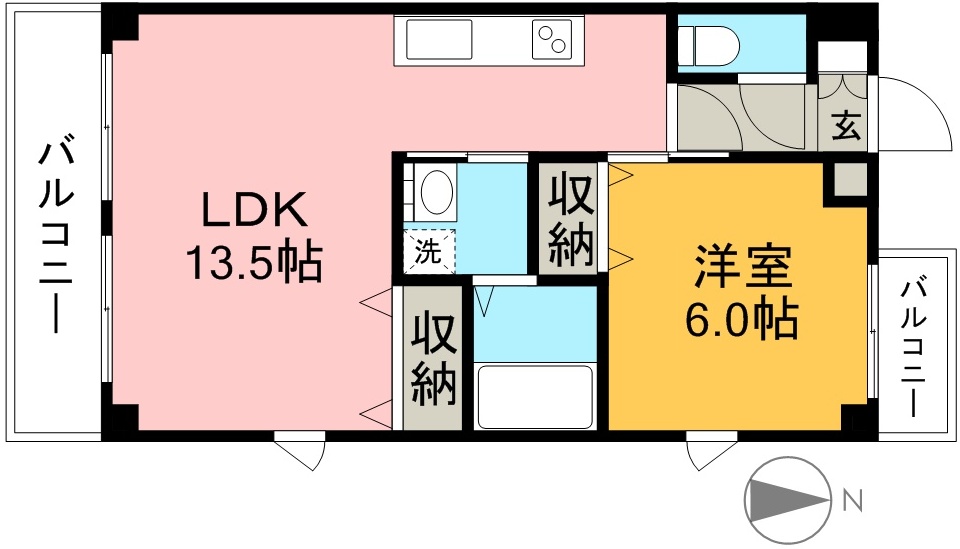 ＣＨＡＲＭＡＮＴ（シャルマン） 704号室 間取り