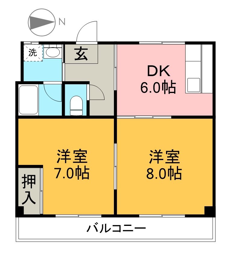 ＳＩＮＡＪＹＵＲＩＭＥ・ＧＲＥＥＮ 間取り図