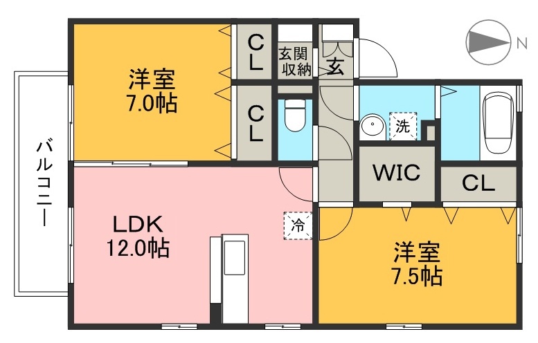 プランドール 間取り図