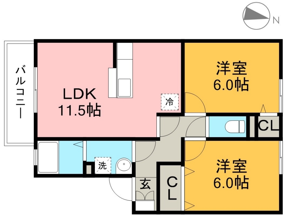 ウィルモア　　イースト 間取り図