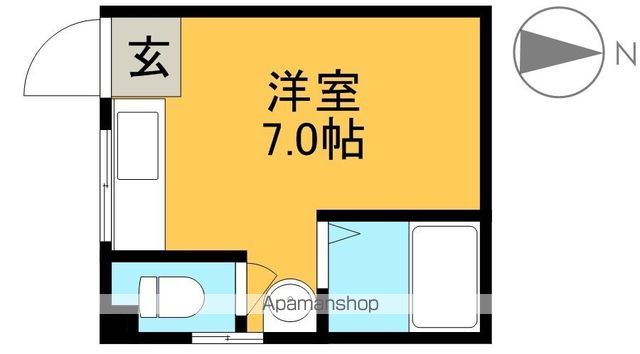 Ｓｅｒｅｎｏ　Ｉｗａｓａｋｉ 201号室 間取り