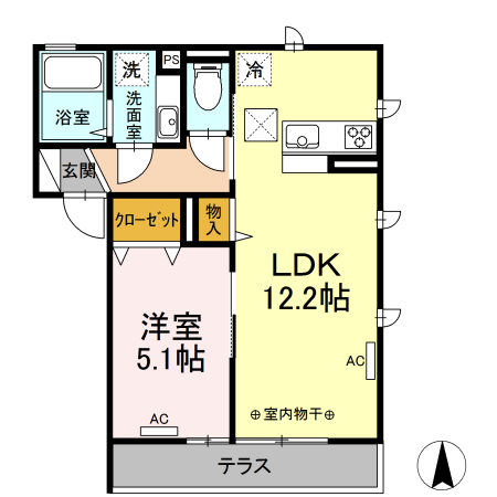 パピヨン 間取り図