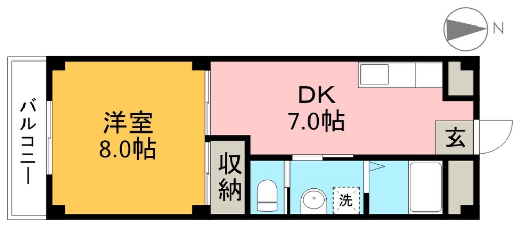 山陽ハイツ 間取り図