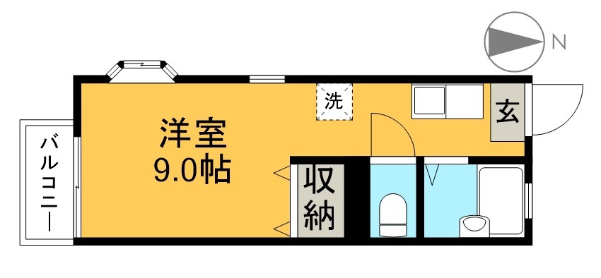 デイライト弥生Ⅰ 間取り図