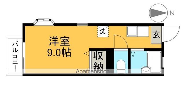 デイライト弥生Ⅰ 206号室 間取り