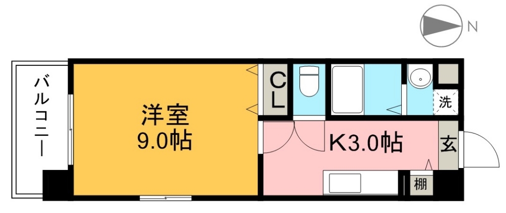 ＨＩＧＨ　ＩＳＬＡＮＤ 103号室 間取り