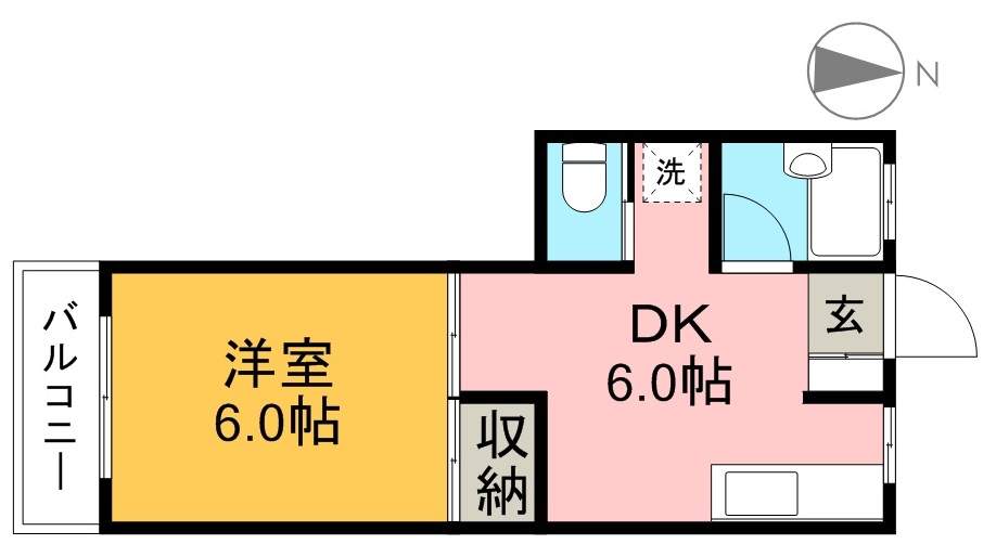 スカイパレス二葉 間取り図