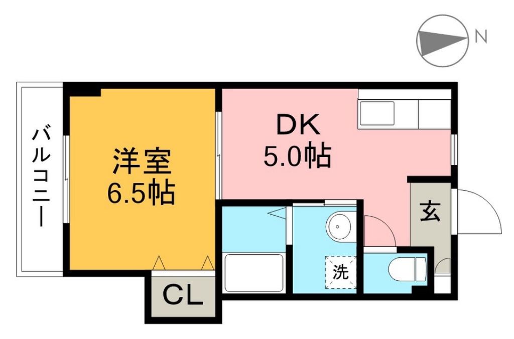 ハイツベルフラワー 間取り図